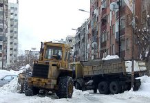 Uklanjanje snega sa borskih ulica