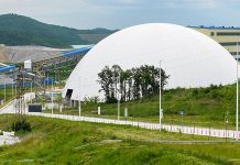 U Velikom Krivelju izgrađena balon hala kako bi se sprečilo raznošenje prašine