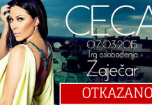 Otkazan Cecin koncert najavljen za subotu
