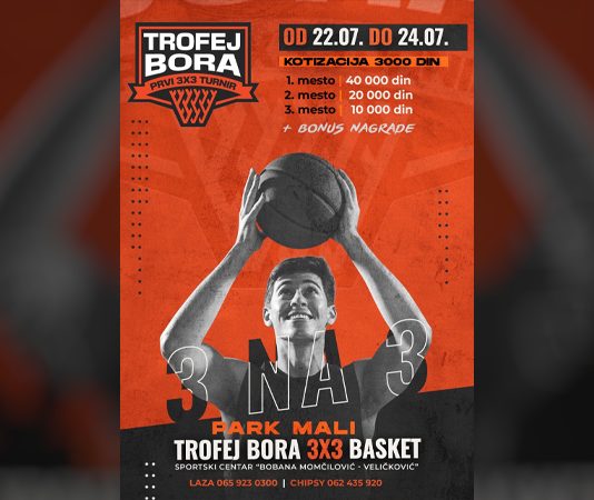 Trofej Bora: Tokom vikenda turnir u basketu „3 na 3“