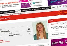 Bobani 22. mesto na Olimpijadi Bobana Velickovic
