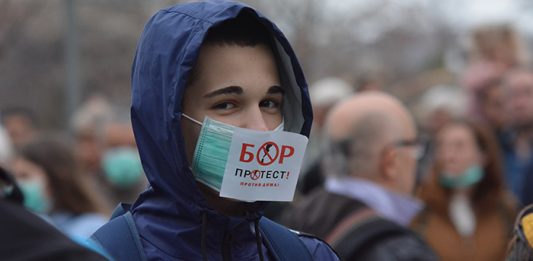 Održan četvrti protest protiv aerozagađenja u Boru