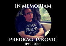 In memoriam: Predrag Peđa Ivković 1981-2018.