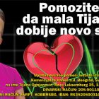 RTB donira milion i po dinara za malu Tijanu