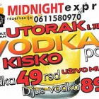 U „Midnajtu“ večeras vodka party