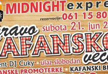 Kafansko veče večeras u „Midnajtu“