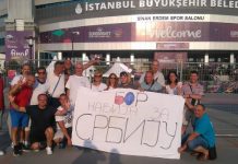 Borani pružaju podršku srpskim košarkašima u Istanbulu