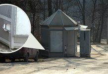 Obijen kiosk preko puta bolnice