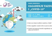 Panel diskusija: Kako je povezano zagađenje vazduha i rizik od COVID-19?