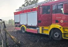 Jedinica za vanredne situacije Srbija Ziđin Koper u borbi sa vatrenom stihijom