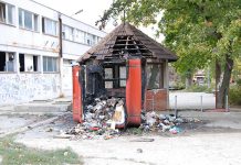 Izgoreo kiosk kod bivšeg Express restorana