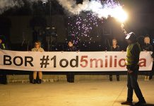 U petak 11. protest #1od5miliona u Boru