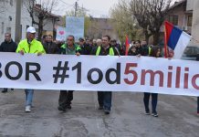 Novi protest #1od5miliona u Boru, bez protestne šetnje