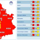 Upozorenje RHMZ: U istočnoj Srbiji danas crveni meteo-alarm zbog visokih temperatura i žuti zbog vetra i očekivanih padavina