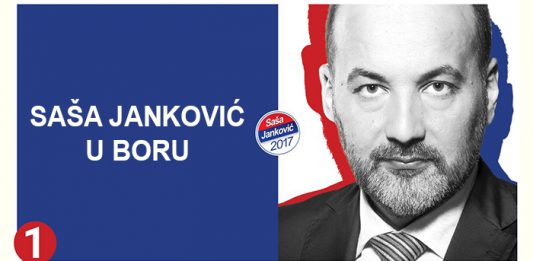 Predizborna tribina Saše Jankovića u utorak u Boru