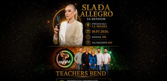 Slađa Allegro i Teachers Bend 10. jula u Negotinu – veče za pamćenje u La Moari