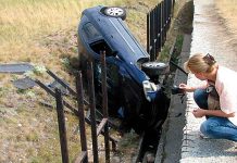 Dvoje povređenih na borskom Strelištu Slupani auto na Strelištu / photo: www.novosti.rs